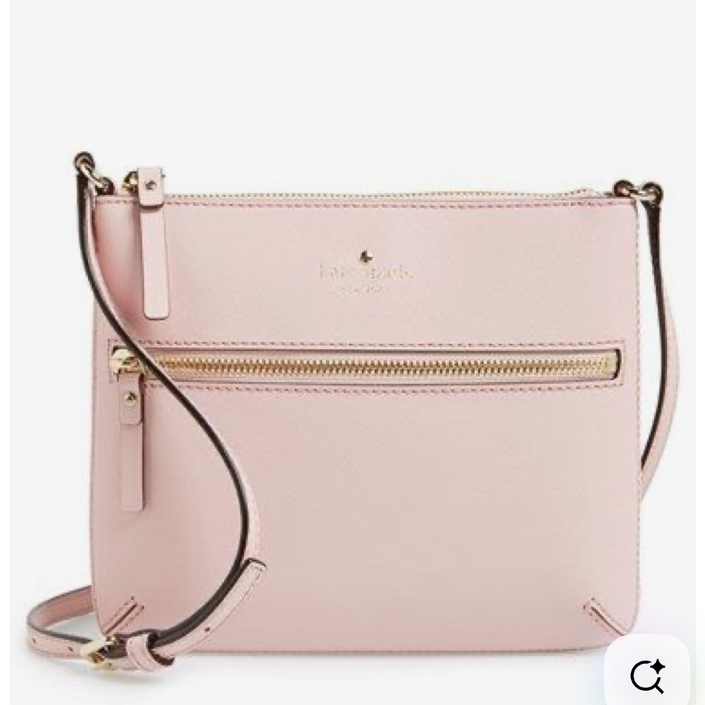 KATE SPADE ♠️ pale soft baby pink cedar crossbody tenley cute leather purse